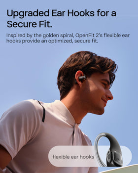 SHOKZ OpenFit 2 dual mics improve call clarity in busy environments.
