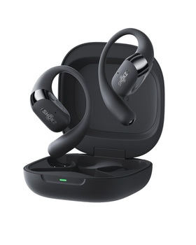 SHOKZ OpenFit 2+ Dolby Audio image highlighting rich sound and clear calls