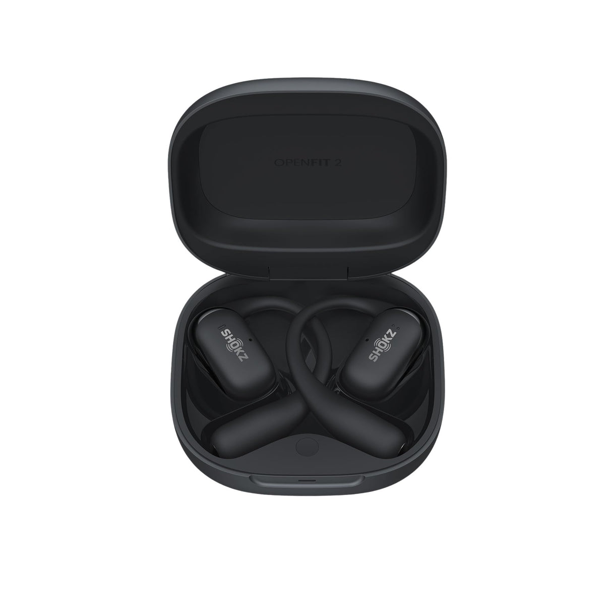 SHOKZ OpenFit 2+ headphones with Dolby soundstage for immersive listening.