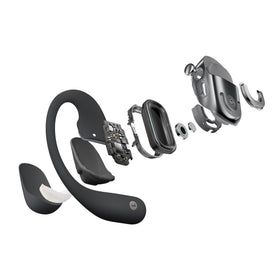SHOKZ OpenFit 2+ headphones during a workout to stay aware and motivated.