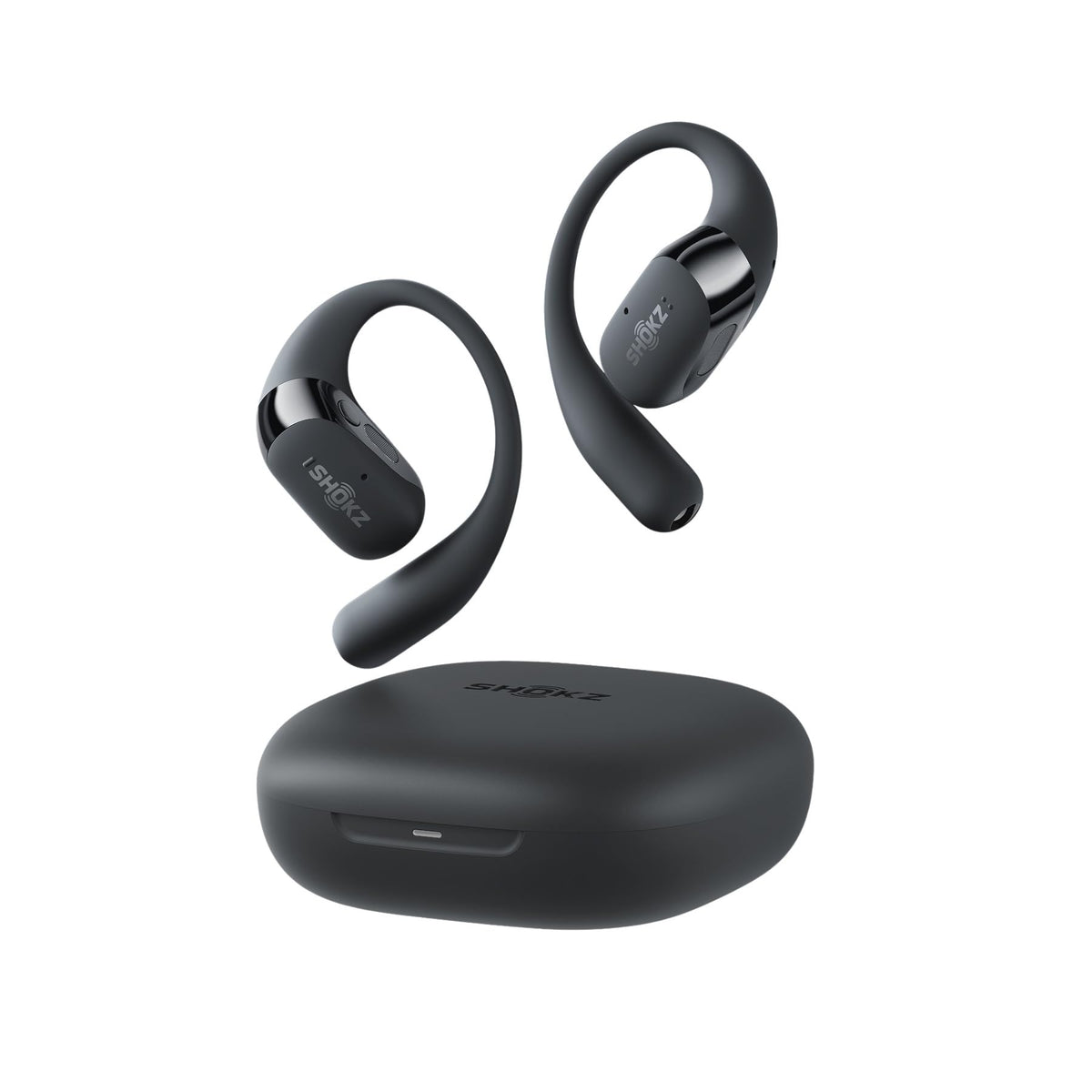 SHOKZ OpenFit 2+ headphones worn for everyday listening with open-ear awareness.
