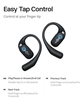SHOKZ OpenFit up to 28 hours of playback with charging case