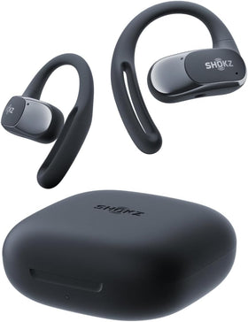 Shokz OpenFit Air open-ear design for secure, comfortable listening on the go.