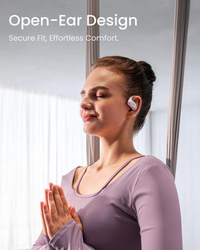 SHOKZ OpenFit Air secure earhooks keep earbuds in place during active use