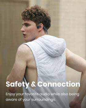 SHOKZ OpenMove open-ear design keeps you aware while listening