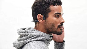 Shokz OpenRun built-in microphone supports clear hands-free calls.