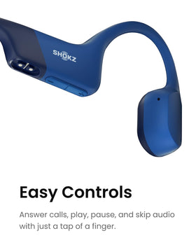 SHOKZ OpenRun bone-conduction delivers clear calls with voice clarity.