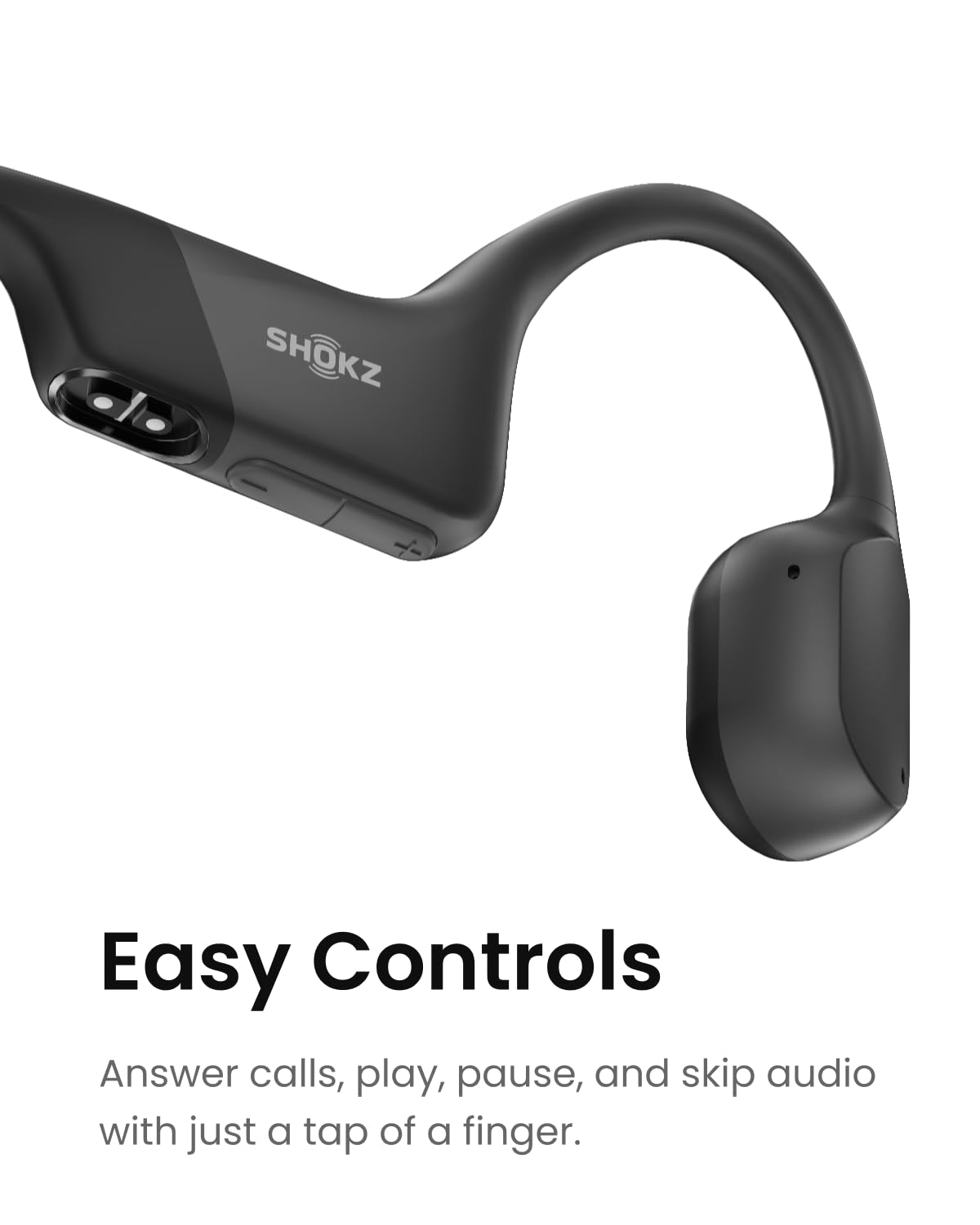 SHOKZ OpenRun Mini headband included for secure fit during runs