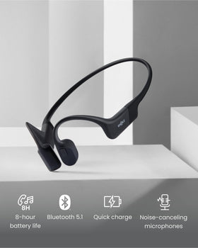 SHOKZ OpenRun Mini USB-C charging port for quick power on the go