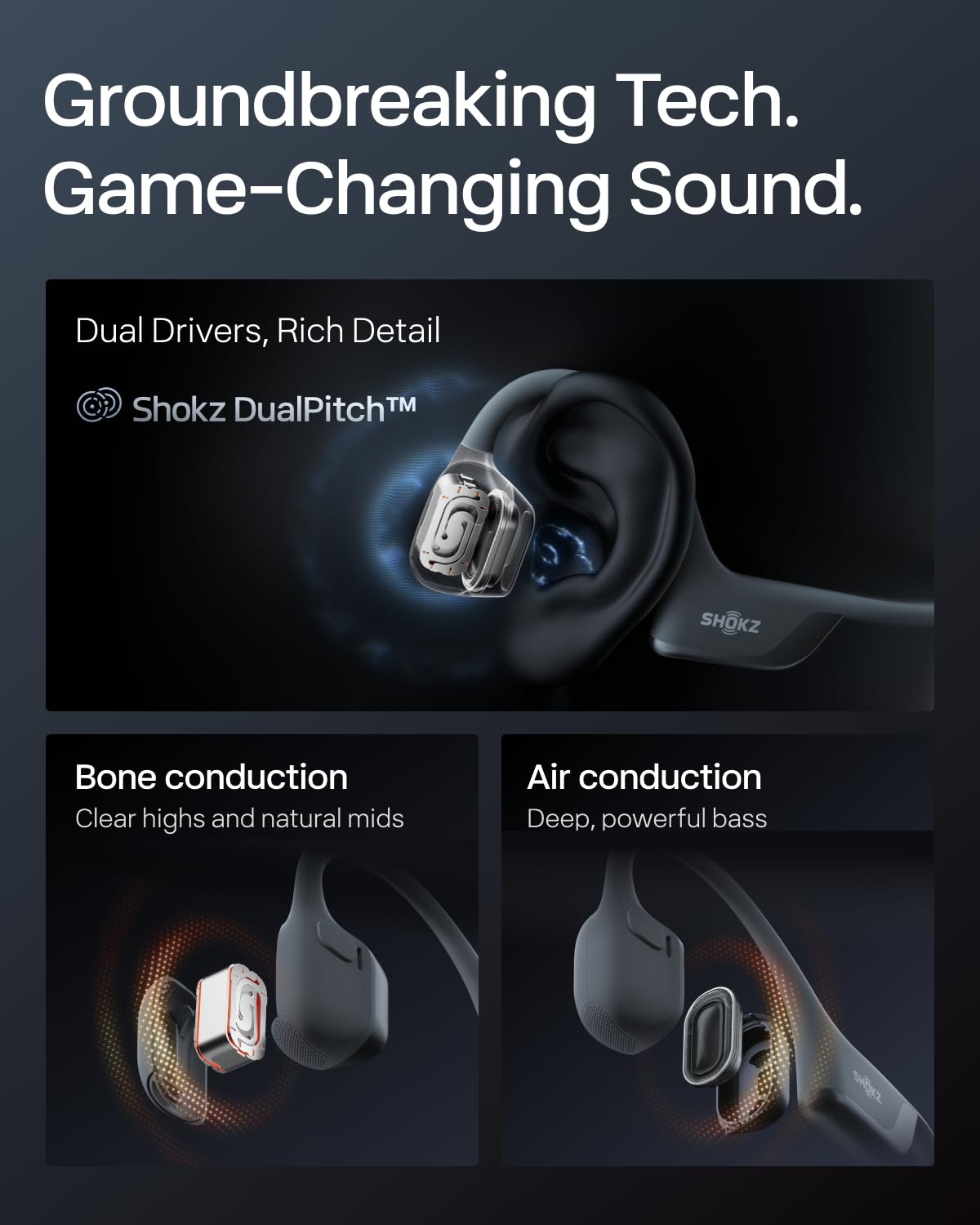SHOKZ OpenRun Pro 2 Mini ergonomic ear-hooks secure a slip-free fit.
