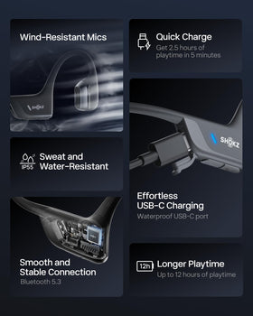 SHOKZ OpenRun Pro 2 Mini wireless pairing and movement shown.