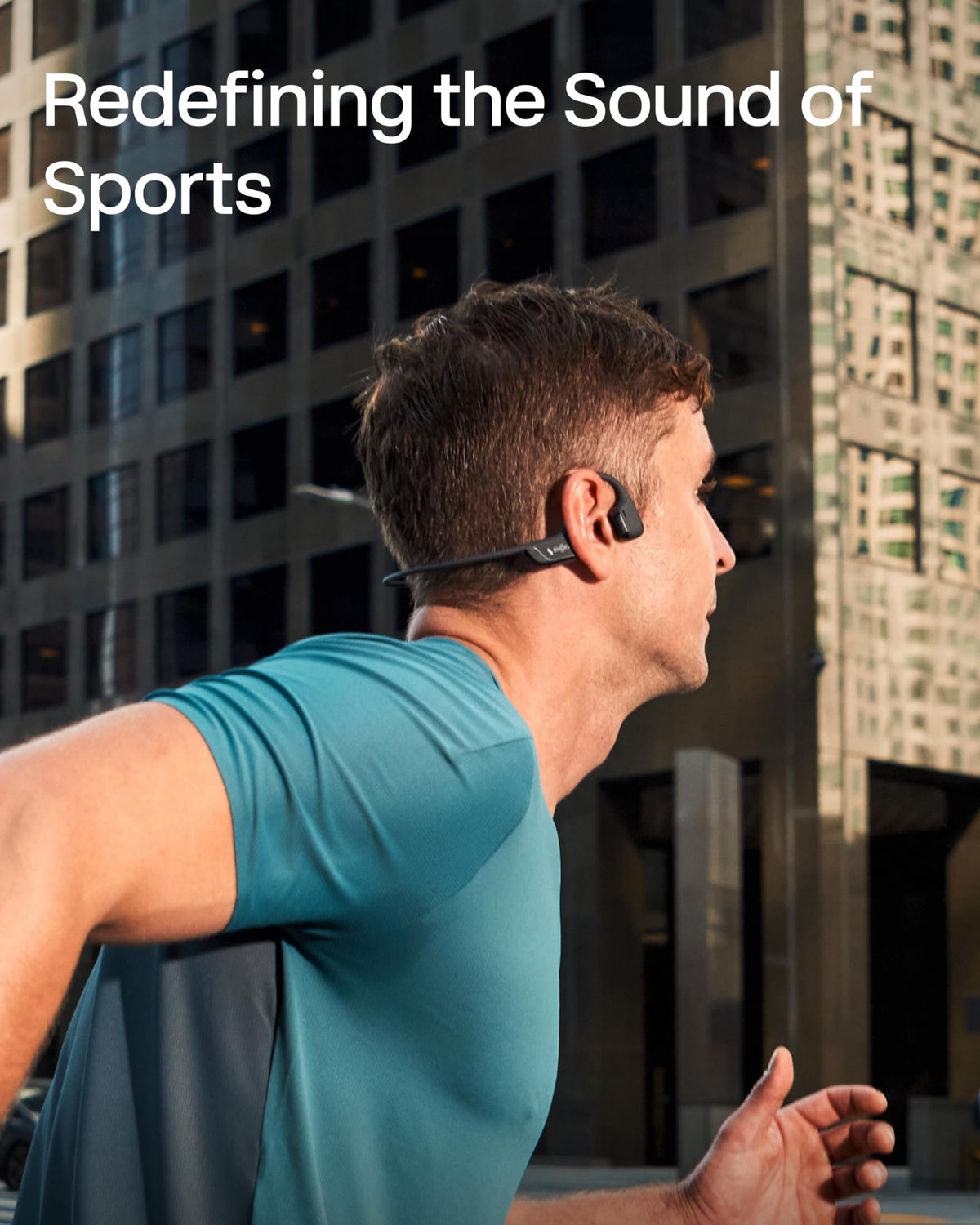 SHOKZ OpenRun Pro 2 secure-fit with memory wire for intense training sessions.