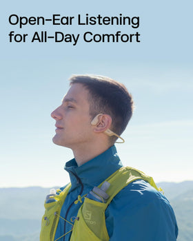 SHOKZ OpenRun Pro cheekbone audio delivers clear sound.
