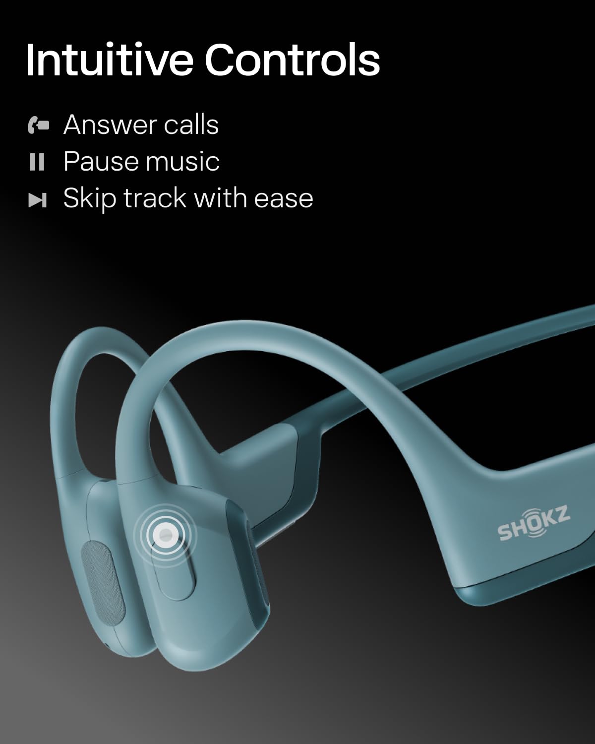 SHOKZ OpenRun Pro microphone ensures clear calls during workouts.