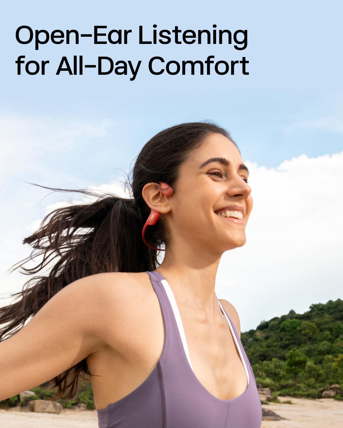 SHOKZ OpenRun Pro open-ear design supporting ongoing situational awareness while exercising.