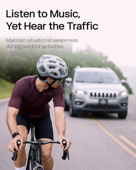 SHOKZ OpenRun Pro titanium wraparound frame provides secure stability during workouts.