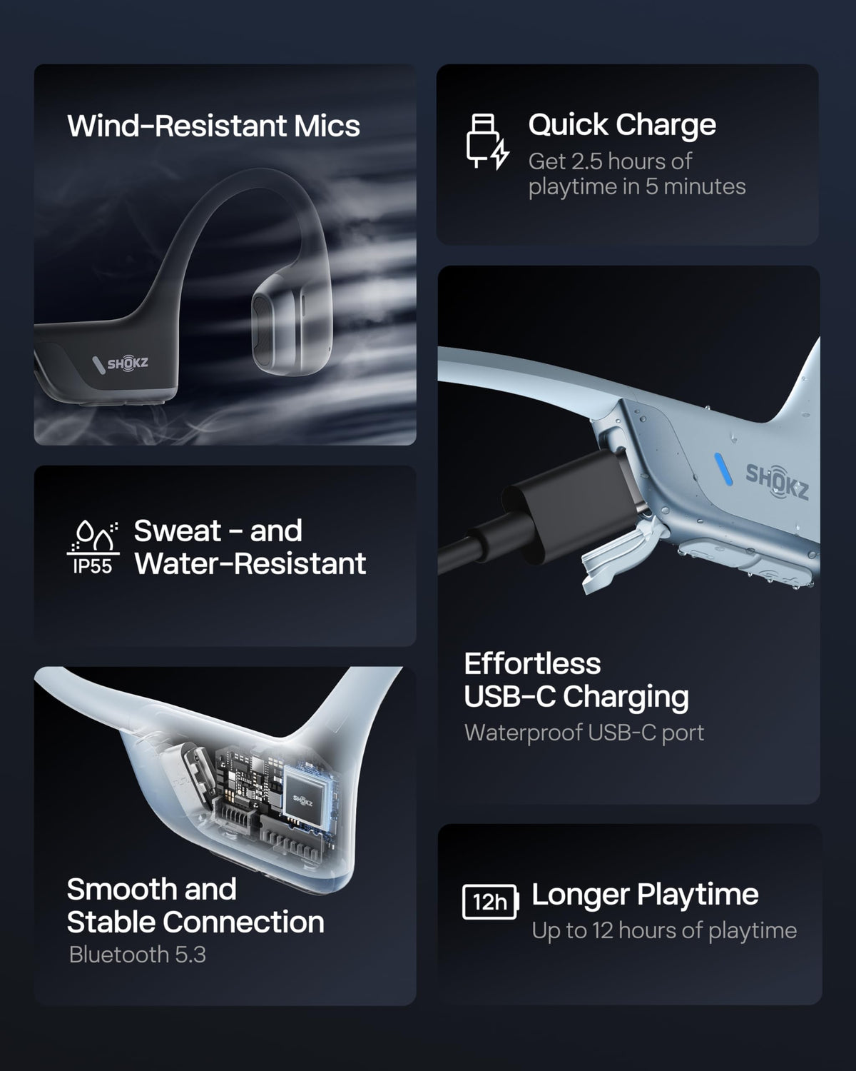 SHOKZ OpenRun Pro universal compatibility pairs with Android, iOS, and more.