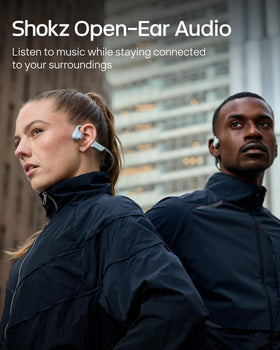 SHOKZ OpenRun Pro volume boost mode for noisy environments.