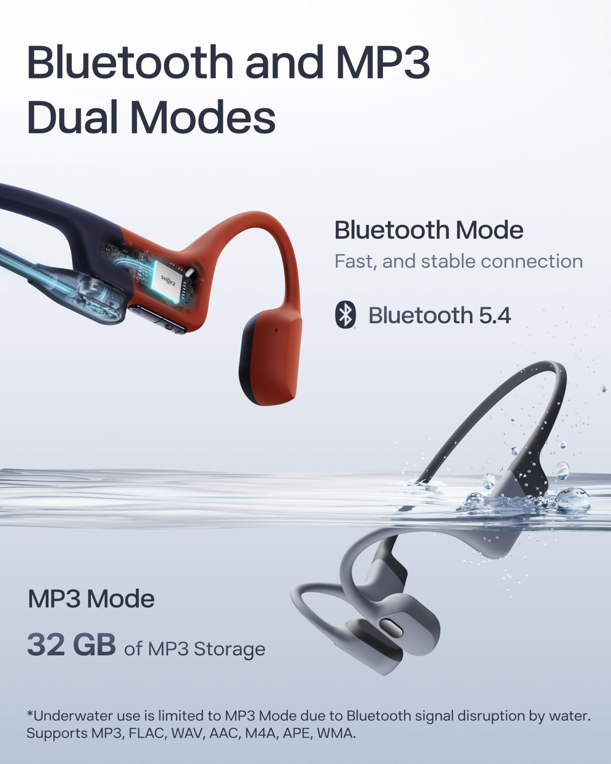 SHOKZ OpenSwim Pro 9-hour battery supports long workouts