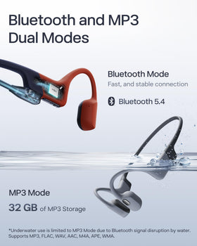 SHOKZ OpenSwim Pro battery life highlights up to nine hours of audio use.