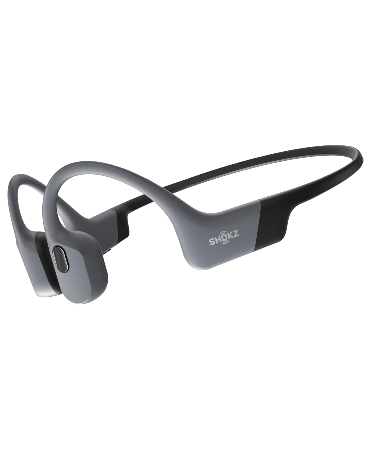 SHOKZ OpenSwim Pro swimming headphones show open-ear design for water workouts.