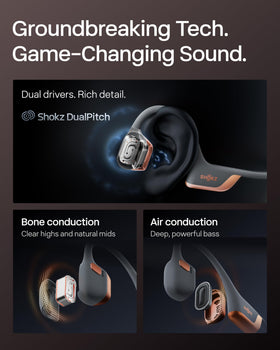 SHOKZ Ni-Ti memory wire secures fit during intense runs.