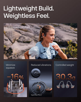 SHOKZ sweat-resistant build withstands heavy training sessions.