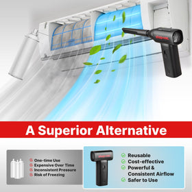 Shop-Vac textured ergonomic grip close-up for comfortable extended use benefit