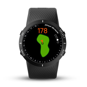 Shot Scope V5 GPS distances to greens and hazards for smarter play.