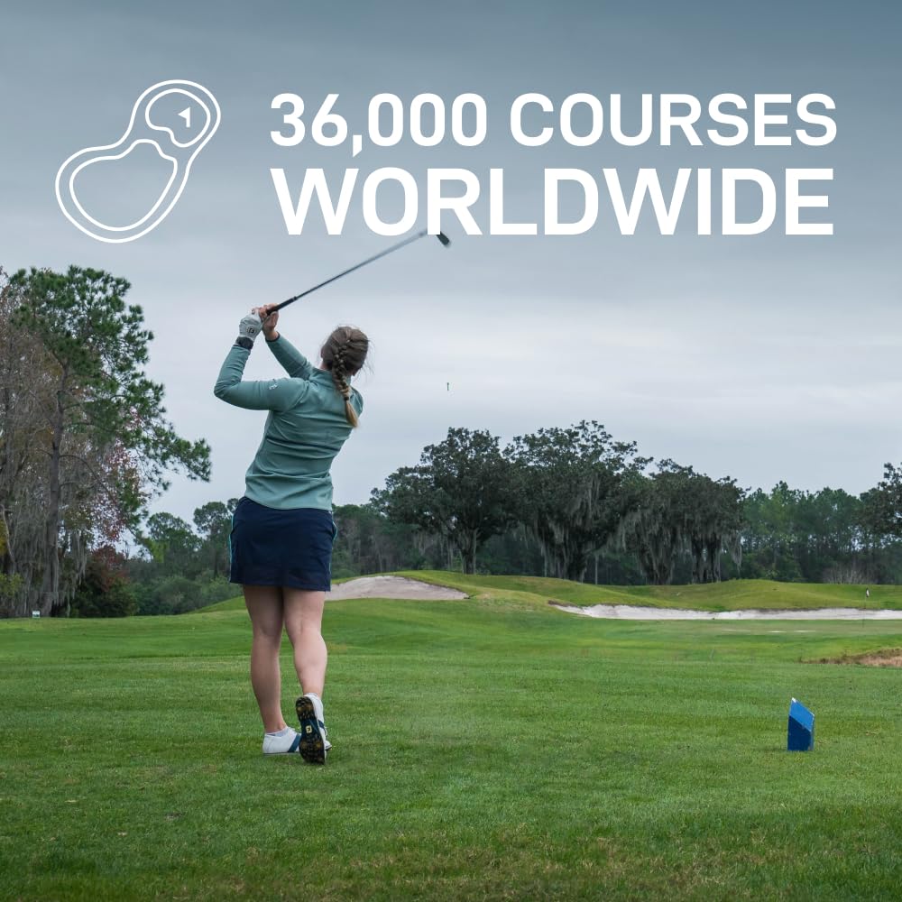 Shot Scope V5 preloaded courses map for quick practice planning.