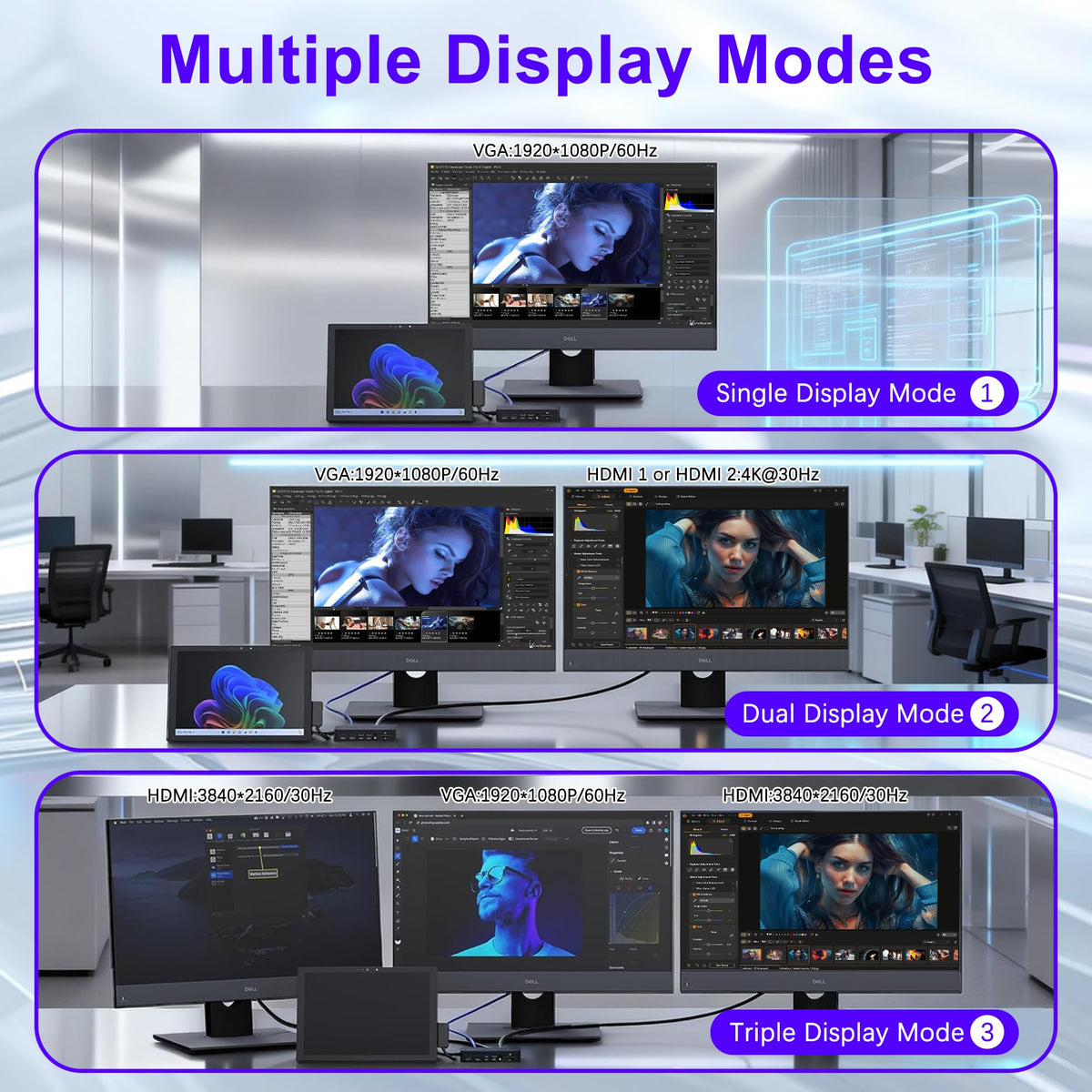 SHOWAIST 4K at 30Hz HDMI output for crisp presentations