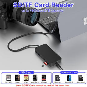 SHOWAIST SD/TF slots simplify media transfer on the go
