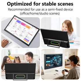 Showscren 21.5-inch monitor HDMI connection for quick external display setup.