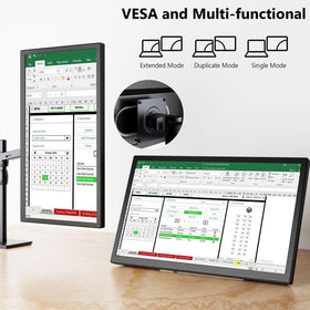 Showscren 21.5-inch monitor VESA mount ready for flexible mounting options.