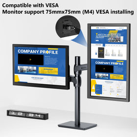 Showscren VESA mounted on wall showing secure installation and space-saving benefit