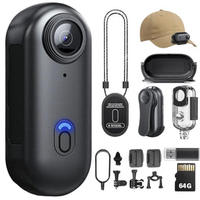 SHPTDJTIC Body Camera 4K compact design for discreet everyday recording