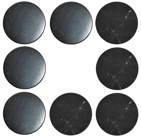 Shungite World front packaging showing the 8 sticker set and contents benefit portability
