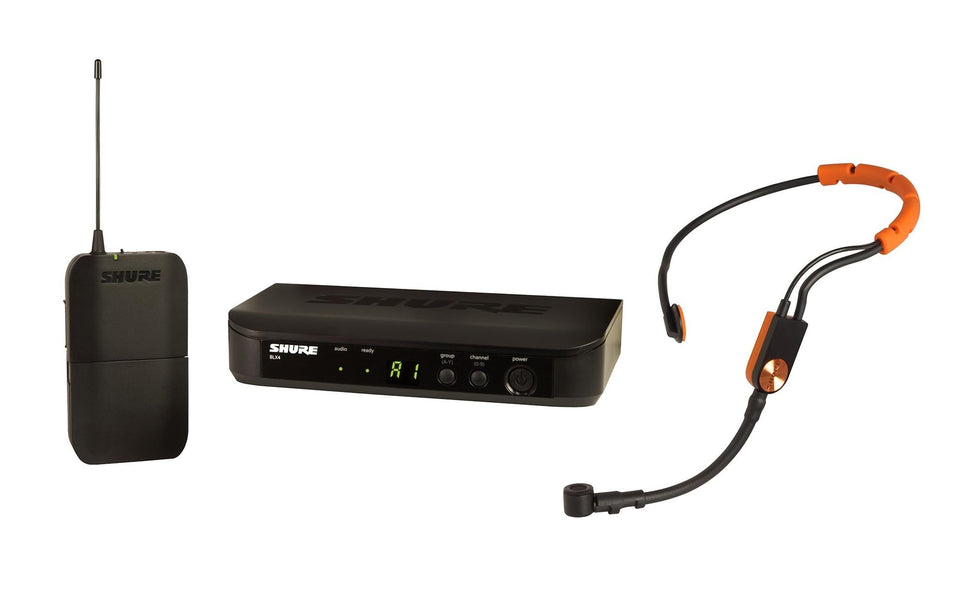 Shure BLX14/SM31 system receiver for reliable wireless audio in fitness classes
