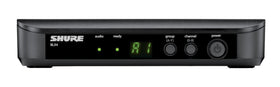 Shure BLX4 receiver front view for stable onstage wireless performance