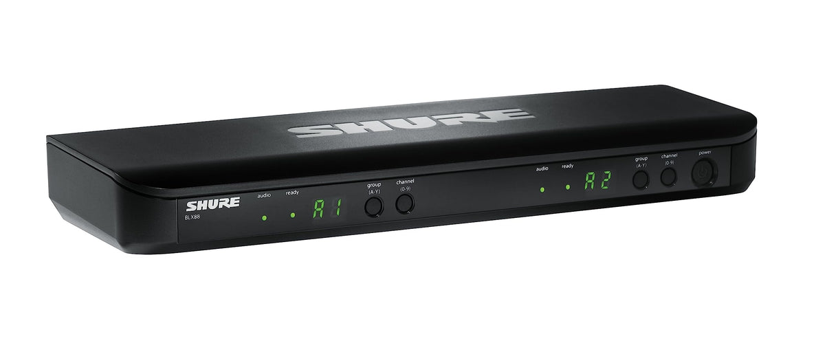 Shure BLX88 QuickScan helps identify clean RF channels quickly.