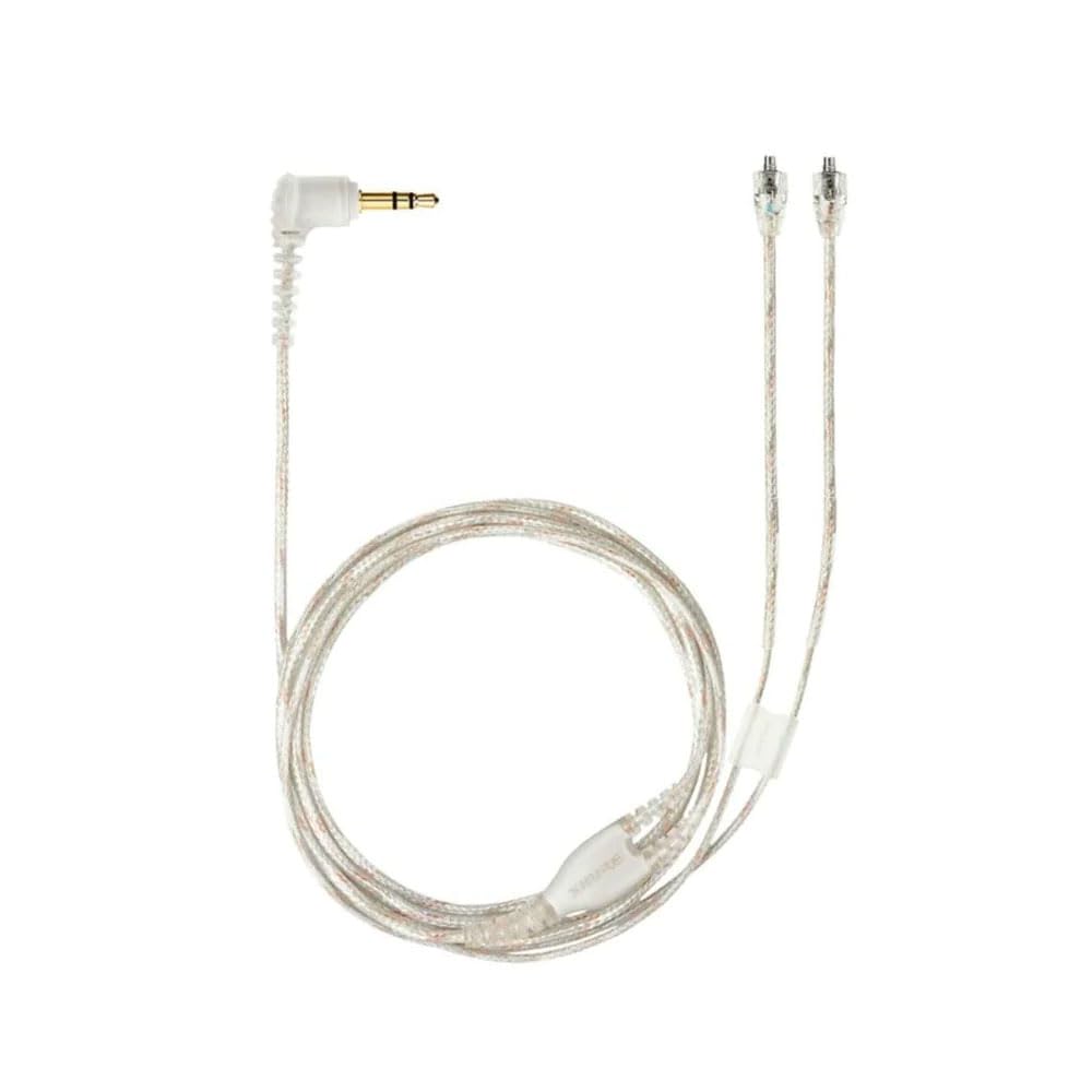 Shure EAC64CL front packaging showing clear 64-inch cable and Shure branding for dependable replacement