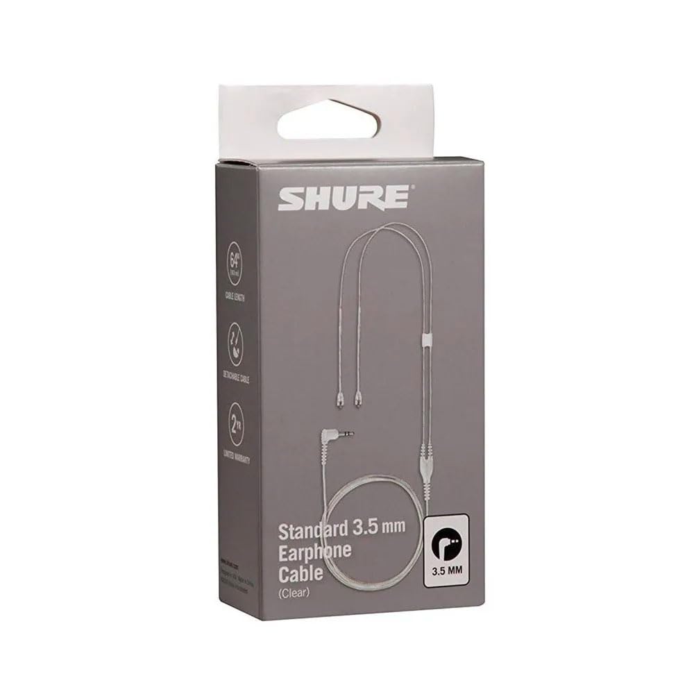 Shure EAC64CL nickel-plated MMCX connector close-up demonstrating secure fit and long-term reliability