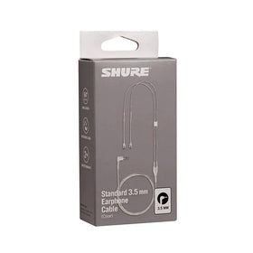 Shure EAC64CL nickel-plated MMCX connector close-up demonstrating secure fit and long-term reliability