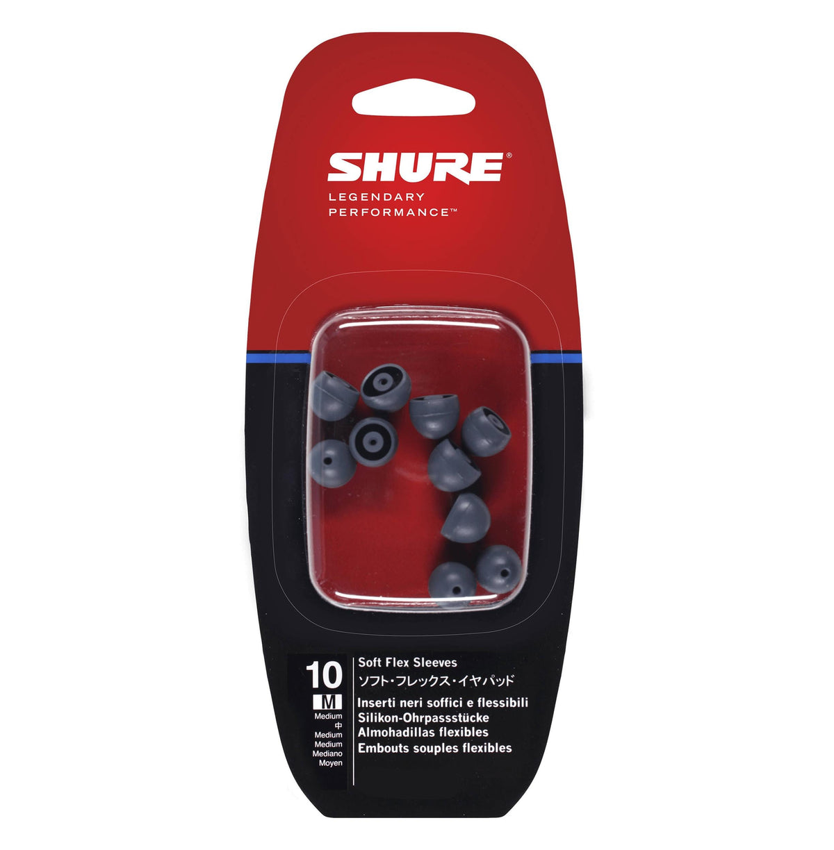 Shure EASFX1 front view showing five pairs and ease of replacement