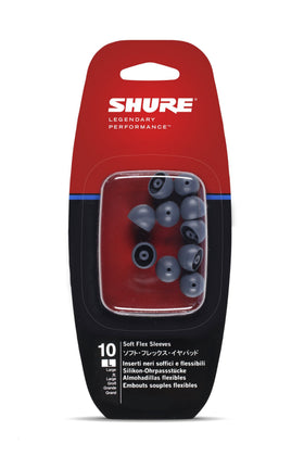 Shure EASFX1 gray soft flex sleeves large fit for SE earphones during daily listening