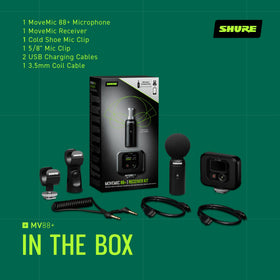 Shure MoveMic 88+ bidirectional interview setup with clear stereo ambience