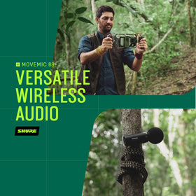 Shure MoveMic 88+ raw mid-side for flexible sound separation in dynamic scenes