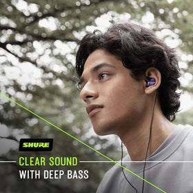 Shure SE215 detachable cable keeps wires out of the way during activities.