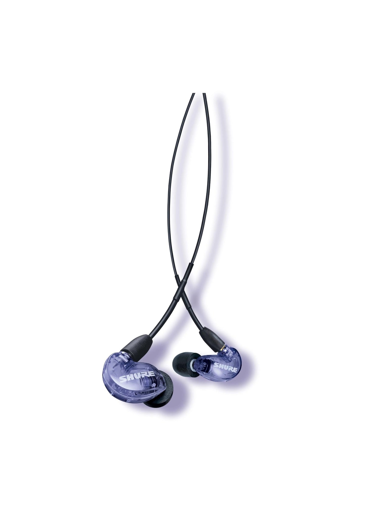 Shure SE215 Special Edition Purple in-ear with secure, immersive listening.