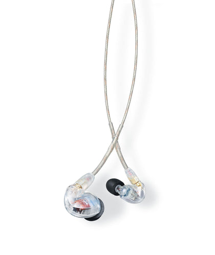 Shure SE425 dual-driver clarity for precise audio reproduction.